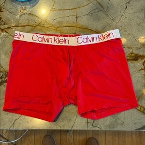 Calvin Klein Vibrant Red Boxer Briefs